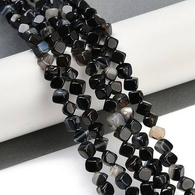 Natural Banded Agate(Dyed & Heated) Beads Strands
