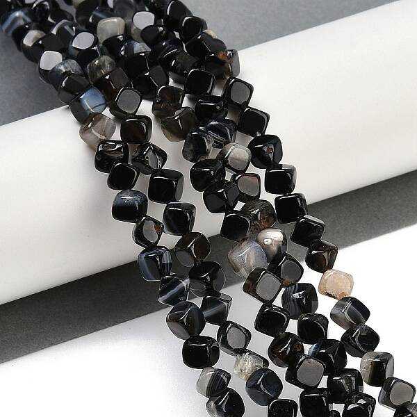 Natural Banded Agate(Dyed & Heated) Beads Strands