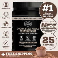 Black Forest Supplements Cocoa Flavanols & Flavonoids | High Flavanol Cocoa Powder – 1200mg per Serving, 600mg Epicatechin ...