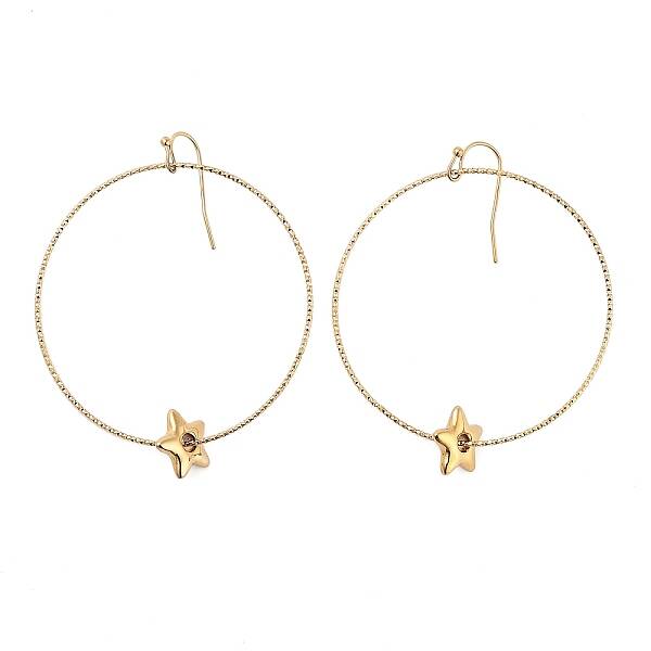 Ion Plating(IP) 304 Stainless Steel Dangle Earrings for Women