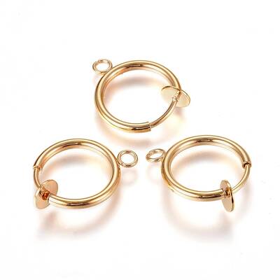 304 Stainless Steel Clip-on Earring Findings