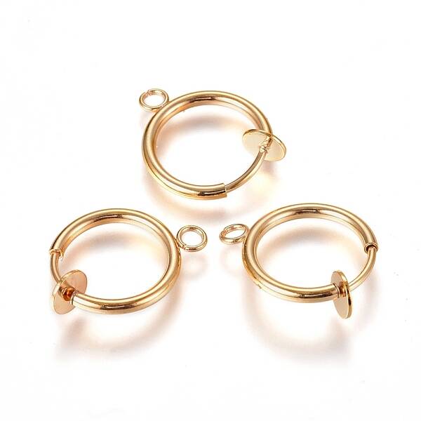 304 Stainless Steel Clip-on Earring Findings