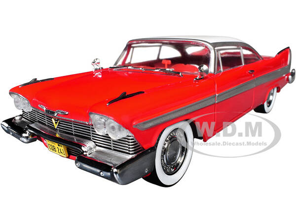 1958 Plymouth Fury Red with White Top and Red Interior Hollywood Greatest Hits Series 1/24 Diecast Model Car by Greenlight