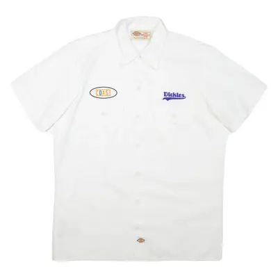 DICKIES Mens Worker Shirt White M