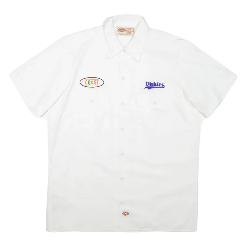 DICKIES Mens Worker Shirt White M