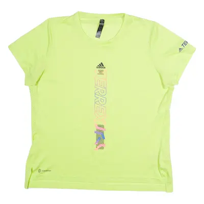 ADIDAS Womens T-Shirt Green L