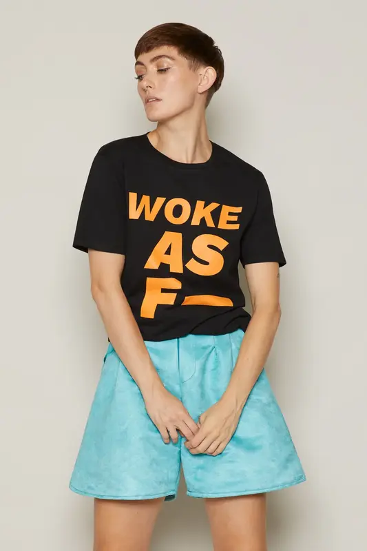 Woke As F T-Shirt (Black) | size: XS