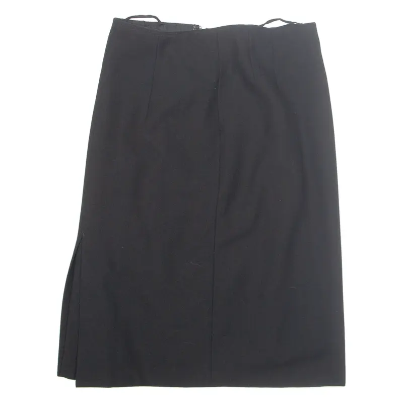 Womens Straight Skirt Black Midi M