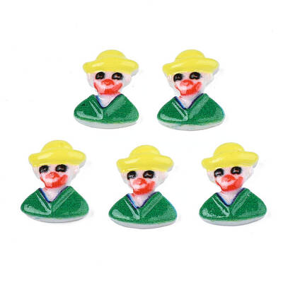 Spray Painted Opaque Resin Cabochons