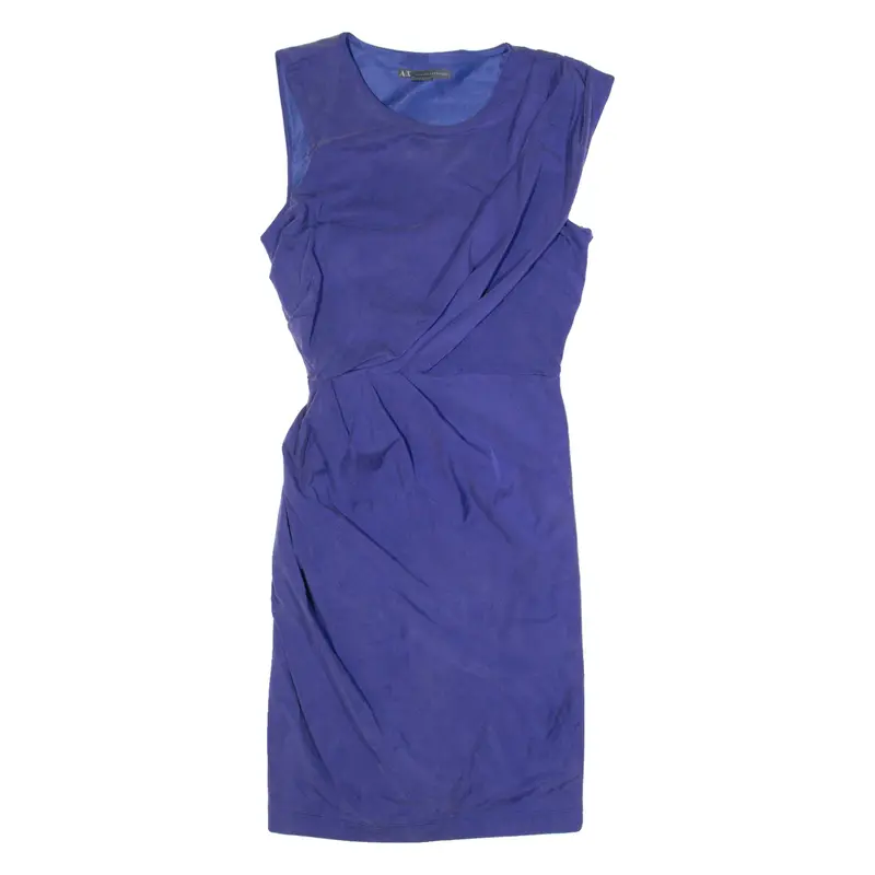 ARMANI EXCHANGE Womens Bodycon Dress Purple Sleeveless Midi XXS