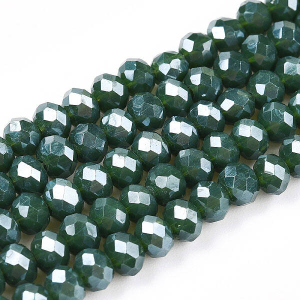 Electroplate Glass Beads Strands