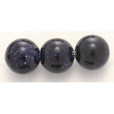 Synthetic Blue Goldstone Beads Strands