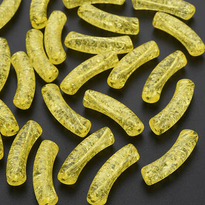 Transparent Crackle Acrylic Beads