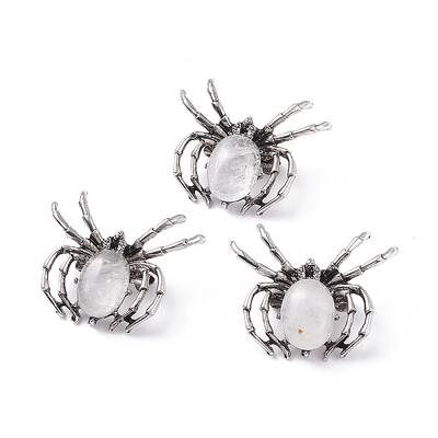 Natural Quartz Crystal Brooch