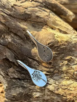 Dandelion Design Earrings, 1 Pair Vintage Fashion Simple Drop Earrings for Party, Daily Clothing Decor, Trendy All-match & Ex...