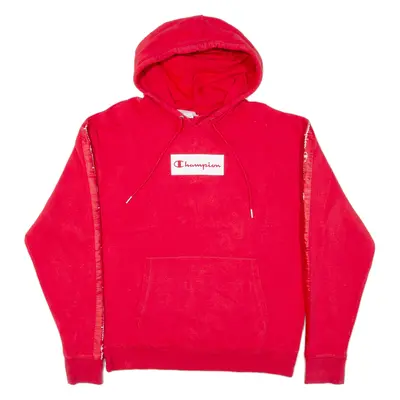 CHAMPION Mens Red Hoodie M
