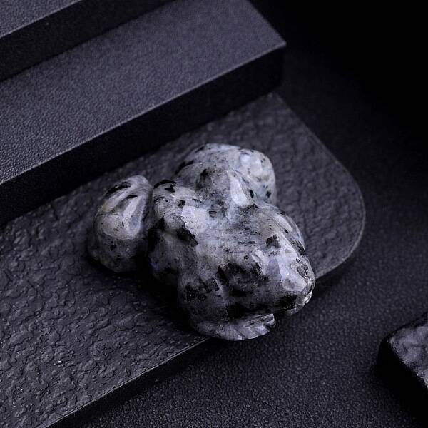 Natural Larvikite Frog Display Decorations
