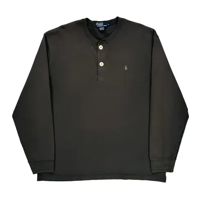 Made In Usa Polo By Ralph Lauren Sweatshirt - Large Black Cotton