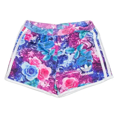ADIDAS Womens Casual Shorts Blue Floral S W22