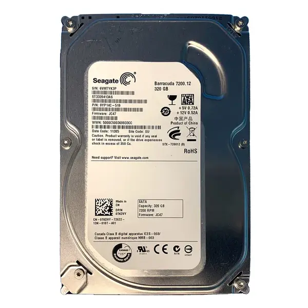 0TKDVY Dell 320GB 7200RPM SATA 6Gb/s 16MB Cache 3.5-Inch Hard drive