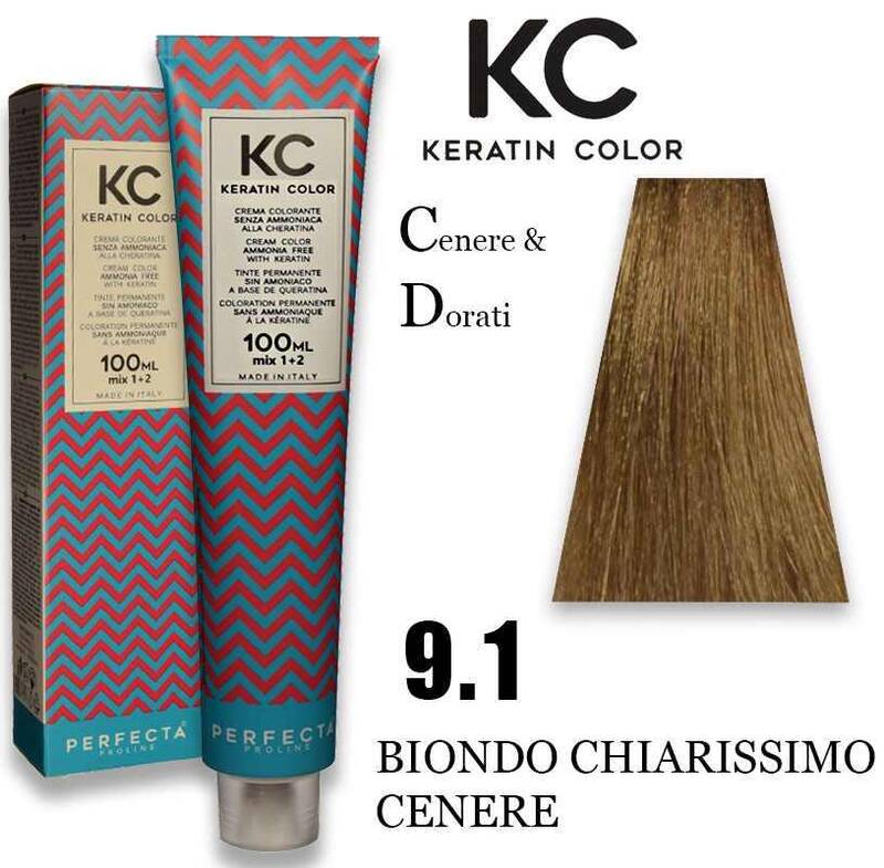 Kc keratin cream color 100ml 9.1