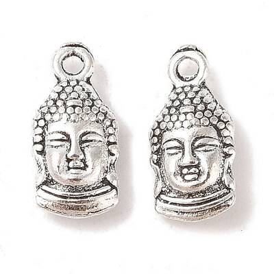 Tibetan Style Alloy Buddha Head Pendants
