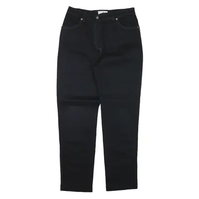 CARLA FERRONI Trousers Black Slim Straight Womens W28 L28
