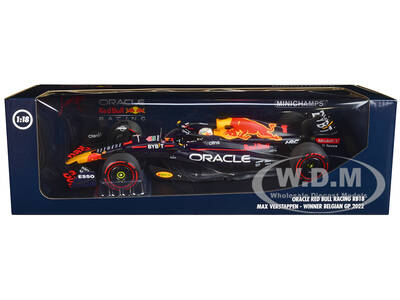 Red Bull Racing RB18 #1 Max Verstappen Oracle Winner F1 Formula One Belgian GP (2022) with Driver Limited Edition to 420 piec...