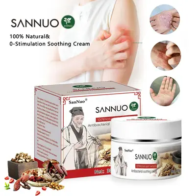 SanNuo Sensitive Skin Relief Cream– Fast Relief from Eczema, Blisters & Dry Itchy Skin with Oatmeal-Style Soothing, Zero-Ir...