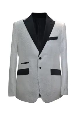Paisley-400 White - Mens Wholesale Blazers