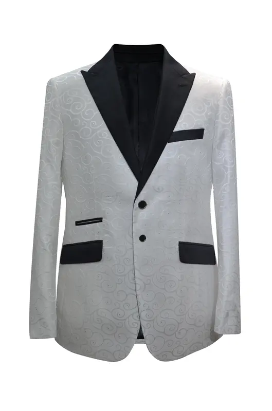 Paisley-400 White - Mens Wholesale Blazers