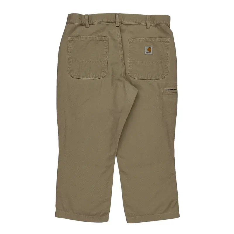 Carhartt Trousers - 34W 23L Beige Cotton | Size: 34″ waist