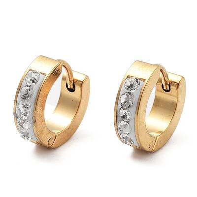 304 Stainless Steel Huggie Hoop Earrings