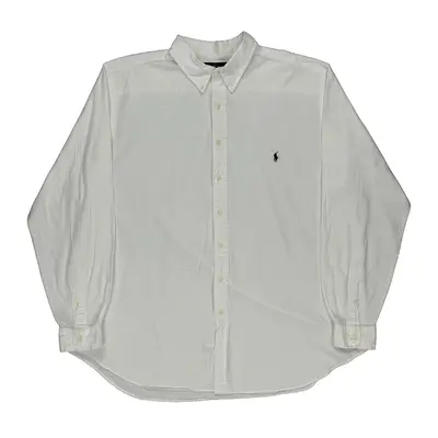 Classic Fit Ralph Lauren Tall Shirt - 2XL White Cotton