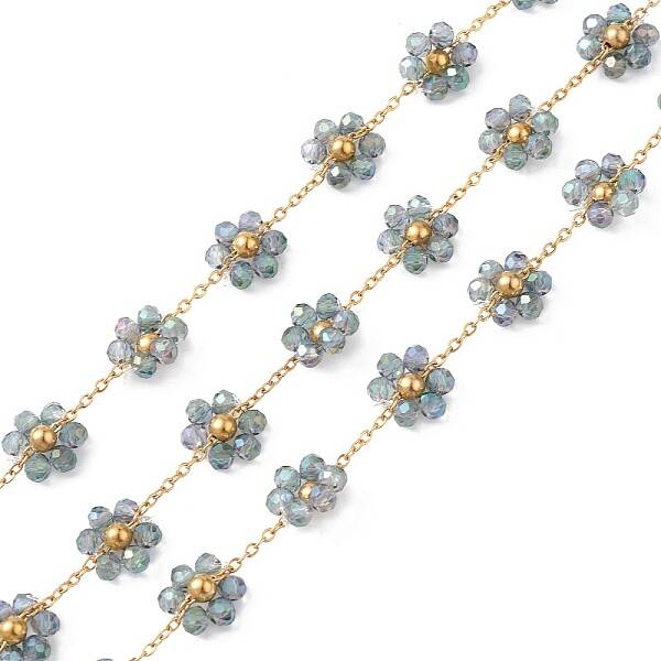 Flower Glass Beaded Chains
