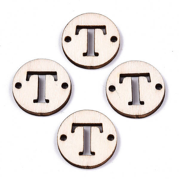 Unfinished Natural Poplar Wood Links Connectors