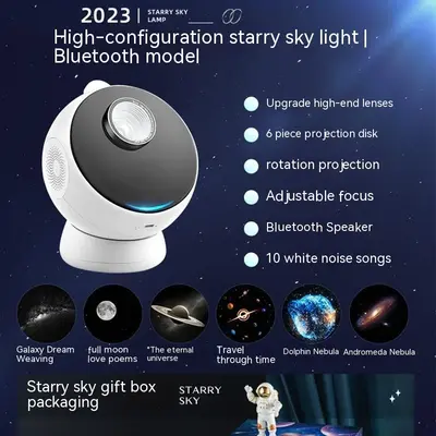 Star Light Projector Creative Galaxy Ambience Light | Light Source Power: 1W | Light Color: Bluetooth 6 Picture