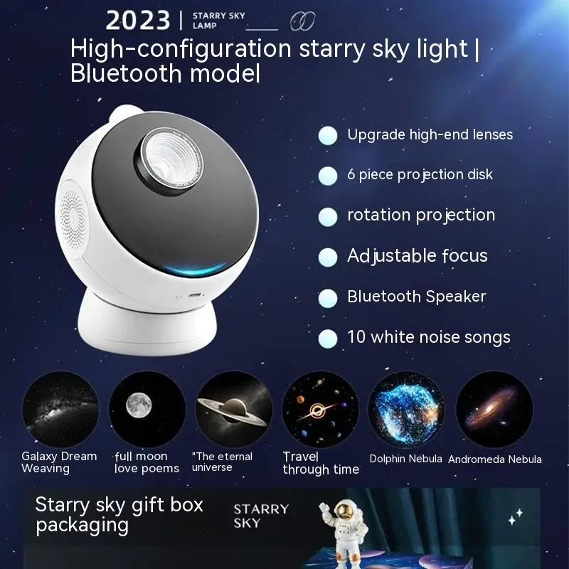 Star Light Projector Creative Galaxy Ambience Light | Light Source Power: 1W | Light Color: Bluetooth 6 Picture
