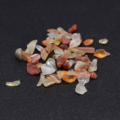 Natural Carnelian Chip Beads