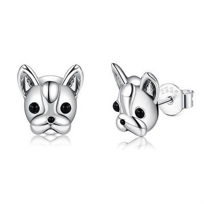 Anti-Tarnish Rhodium Plated 925 Sterling Silver Stud Earrings