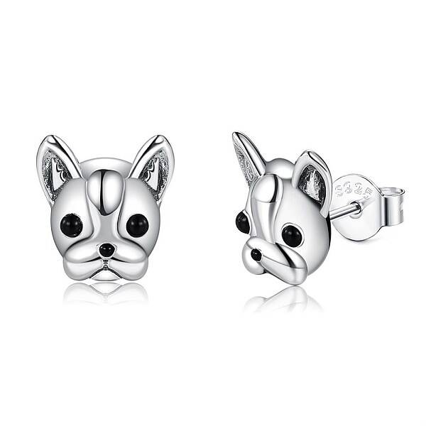 Anti-Tarnish Rhodium Plated 925 Sterling Silver Stud Earrings