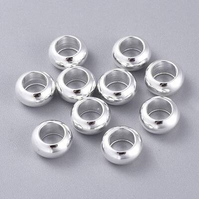 201 Stainless Steel European Beads