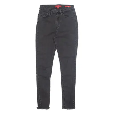 GUESS Womens Jeans Grey Slim Skinny Stone Wash W27 L28