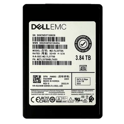 0GCN5W Dell 3.84TB SATA 6Gb/s Read Intensive 2.5-inch Solid State Drive