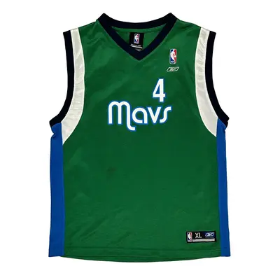 Age 13-14 Dallas Mavericks Reebok Nba Jersey - XL Green Polyester