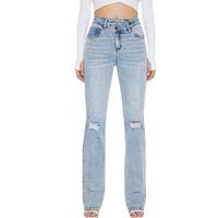 【Plus Size】CANANA Women High Rise Stretch Wide Leg Baggy Y2k 90s Style Jeans-Dark Wash | Flared Fashion Casual Denim Pant...