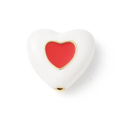 Brass Enamel Beads