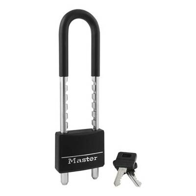 Master Lock Covered Solid Body Padlock, Keyed Different, Width: 2 (51Mm), Shackle Length: 2-3/8 To 5-15/16 (6Cm To 15Cm), ...