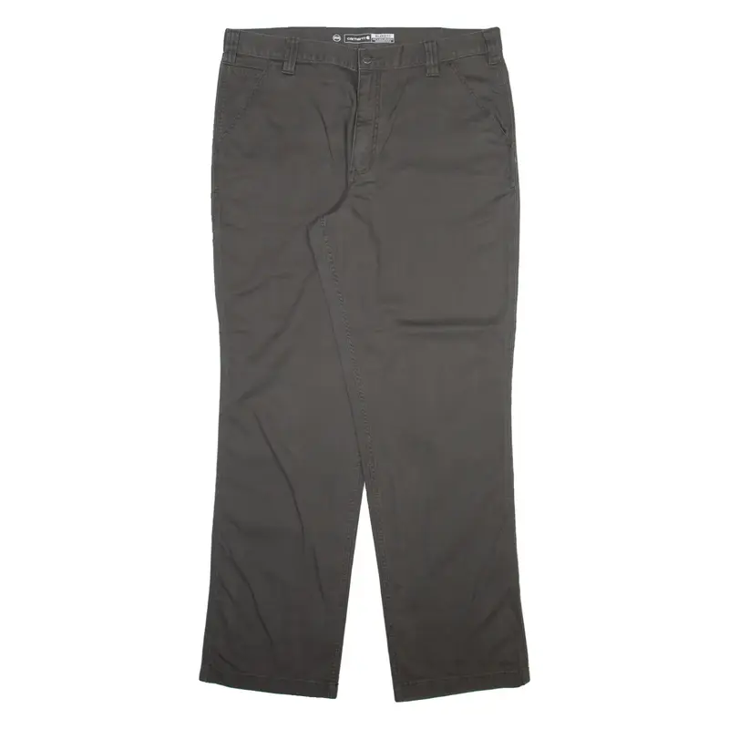CARHARTT Mens Trousers Grey Relaxed Straight W38 L34