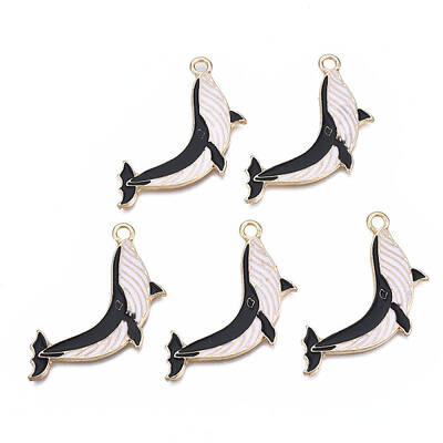 Rack Plating Alloy Enamel Pendants